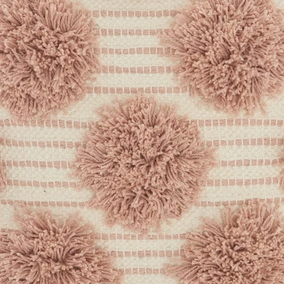 18"x18" Life Styles Tufted Pom Poms Square Throw Pillow - Mina Victory 1 18"x18" Life Styles Tufted Pom Poms Square Throw Pillow - Mina Victory