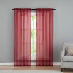 Kate Aurora Living Premium 2 Pack Sheer Voile Window Curtain Panels -Home Furnishing Store GUEST 26fd8ad8 4934 4d04 90d3 257d1edee62a