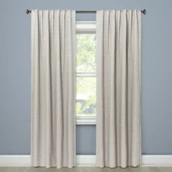 1pc Blackout Doral Window Curtain Panel Cream - Project 62™ -Home Furnishing Store GUEST 271584f6 fc16 4422 a313 52e0eb6cd363