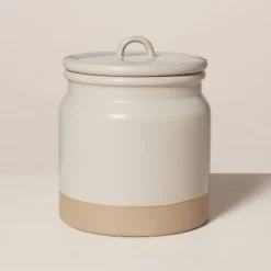 Dry Goods Stoneware Crock Canister Warm Gray/Clay - Hearth & Hand™ With Magnolia 11 Dry Goods Stoneware Crock Canister Warm Gray/Clay - Hearth & Hand™ With Magnolia -Home Furnishing Store GUEST 276e425a 33ae 423c 93b3 aa935cdd40be