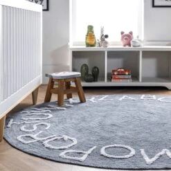 NuLOOM Kids Washable Round Alphabet Rug 15 NuLOOM Kids Washable Round Alphabet Rug -Home Furnishing Store GUEST 277e8ee8 3a2f 4ac5 8478 c5677f8639ef
