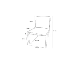 2pk Cushioned Metal Outdoor Club Chair Set - Cream/Black - Hearth & Hand™ With Magnolia -Home Furnishing Store GUEST 28e90068 781e 45ab 8d61 19f2c3088512