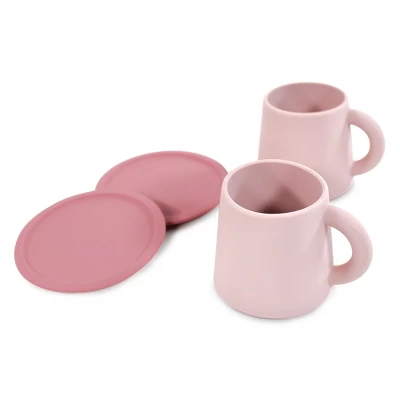Hudson Baby Infant And Toddler Silicone Toy Tea Set, Pink, One Size 2 Hudson Baby Infant And Toddler Silicone Toy Tea Set, Pink, One Size - Image 2
