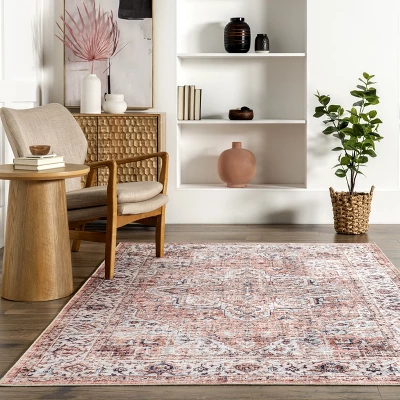 NuLOOM Ama Persian Stain-Resistant Machine Washable Area Rug 7 NuLOOM Ama Persian Stain-Resistant Machine Washable Area Rug - Image 7