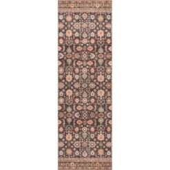 NuLOOM Cathie Persian Floral Machine Washable Area Rug -Home Furnishing Store GUEST 2ad48d9d d083 4d27 8240 048fa639220f