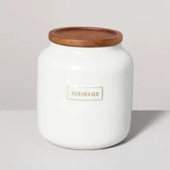 Dry Goods Stoneware Canister With Wood Lid Cream/Brown - Hearth & Hand™ With Magnolia 10 Dry Goods Stoneware Canister With Wood Lid Cream/Brown - Hearth & Hand™ With Magnolia -Home Furnishing Store GUEST 2c91d4cc d7f4 4ffb ae0c 3739dc8140bd