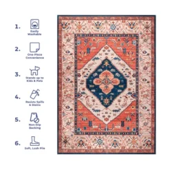 NuLOOM Carolyn Machine Washable Motif Area Rug 26 NuLOOM Carolyn Machine Washable Motif Area Rug -Home Furnishing Store GUEST 2cd647f9 d734 485c ae58 55bebad56e8a