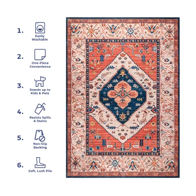 NuLOOM Carolyn Machine Washable Motif Area Rug 11 NuLOOM Carolyn Machine Washable Motif Area Rug - Image 11