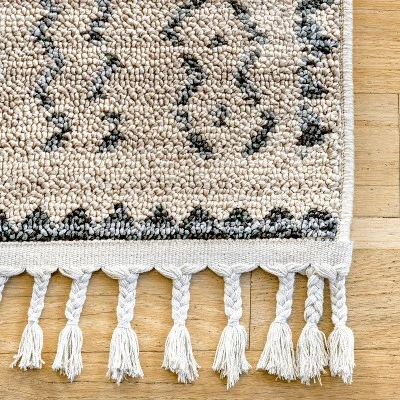 NuLOOM Akua Bands Tassel Area Rug 2 NuLOOM Akua Bands Tassel Area Rug - Image 2