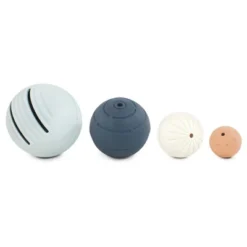 Hudson Baby Infant And Toddler 4pc Tactile Nesting Set, Blue, One Size