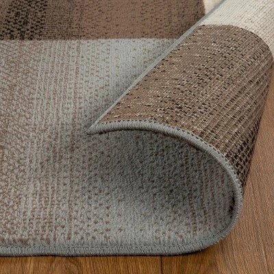 Modern Geometric Color Block Indoor Area Rug Or Runner By Blue Nile Mills 2 Modern Geometric Color Block Indoor Area Rug Or Runner By Blue Nile Mills - Image 2