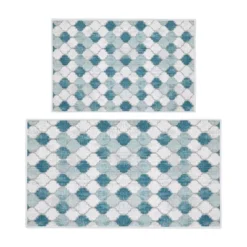 Sussexhome Non Skid Washable Kitchen Runner Rugs Set Of 2 - Multipurpose Low Pile Area Rugs For Laundry Room, Entryway, Bathroom - Set Of 44 X 24 And 31.5 X 20 Inches Floor Mats -Home Furnishing Store GUEST 318aabf2 2ce2 48de 9fef 1269b9fd49da