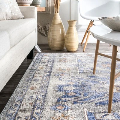 NuLOOM Vintage Rebecca Floral Area Rug 3 NuLOOM Vintage Rebecca Floral Area Rug - Image 3