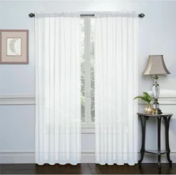 Kate Aurora Basic 2 Pack Sheer Voile Home Window Curtains -Home Furnishing Store GUEST 335adf8b 0c51 43a9 81ad 0c96c7e965cd