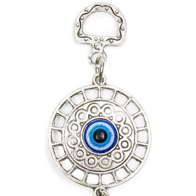 Okuna Outpost Evil Eye Wall Hanging, Turkish Amulet Decoration (Blue Glass, 5 Inches) 5 Okuna Outpost Evil Eye Wall Hanging, Turkish Amulet Decoration (Blue Glass, 5 Inches) - Image 5