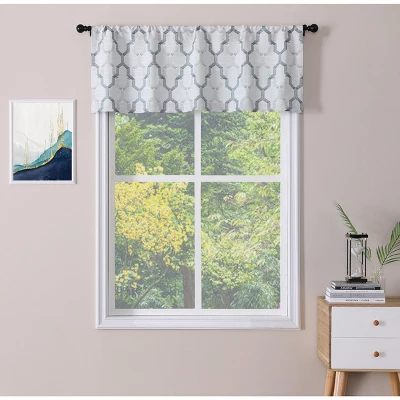 Kate Aurora Living Shabby Trellis Clover Rod Pocket Window Curtain Valances 1 Kate Aurora Living Shabby Trellis Clover Rod Pocket Window Curtain Valances