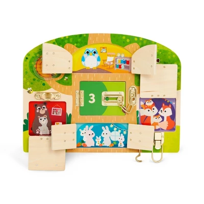 Battat Education Knock-Knock Who's Inside? Lock & Latch Board 5 Battat Education Knock-Knock Who's Inside? Lock & Latch Board - Image 5