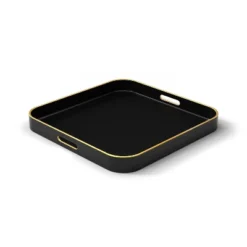 American Atelier Square Tray With Gold Trimming & Handles -Home Furnishing Store GUEST 35363c0f 07ea 4b9f 9daa cd1b27cbc4fb