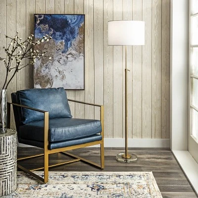 NuLOOM Dexter 60" Metal Floor Lamp Lighting - Brass 60" H X 16" W X 16" D 1 NuLOOM Dexter 60" Metal Floor Lamp Lighting - Brass 60" H X 16" W X 16" D