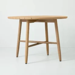 Slat Wood Outdoor Round Dining Table - Natural - Hearth & Hand™ With Magnolia -Home Furnishing Store GUEST 36530021 b3c4 429f 9160 f7e97a91daa8