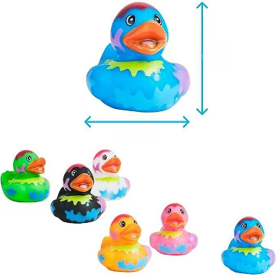Kicko 2" Assorted Rubber Ducks For Sensory Play, 12 Pack 1 Kicko 2" Assorted Rubber Ducks For Sensory Play, 12 Pack