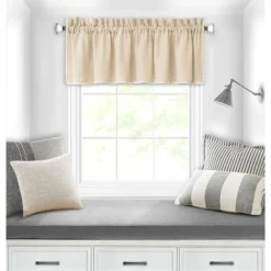 Kate Aurora Coastal Hamptons Living Textured Rod Pocket Window Valance -Home Furnishing Store GUEST 37748dc2 5de2 4121 909e 9cb2f4c1c1e8