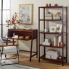 Wood & Cane Transitional Secretary Desk Brown - Hearth & Hand™ With Magnolia