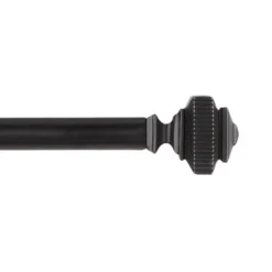 Exclusive Home Rockwell 1" Window Curtain Rod And Finial Set