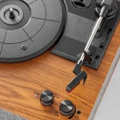 3-Speed Record Player Brown/Gray - Hearth & Hand™ With Magnolia -Home Furnishing Store GUEST 38f5f3a4 be30 4624 9c9a 3488c5481e06