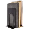Juvale 6-Pair Black Metal Non-Skid Book Stoppers Book Ends Holder Bookends, 5 X 6.75 X 5.75 In