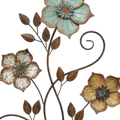 Flower Wall Decor - Stratton Home Decor 2 Flower Wall Decor - Stratton Home Decor - Image 2