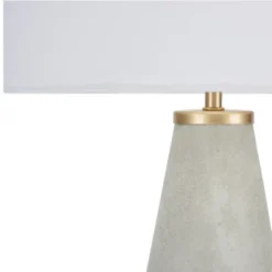 22" Modern Light Grey Cement Table Lamp - Nourison -Home Furnishing Store GUEST 3a190321 6f6d 467b aa60 c83f0f13dd5b