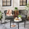 Wicker Weave Outdoor Cushioned Accent Chair - Dark Gray - Hearth & Hand™ With Magnolia