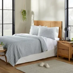 Alternating Stripe Matelassé Coverlet - Hearth & Hand™ With Magnolia -Home Furnishing Store GUEST 3cc612f7 b78d 4c8c ace7 7291fc98a960