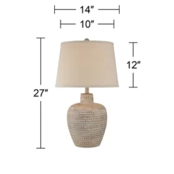 Regency Hill Glenn Rustic Farmhouse Table Lamps 27" Tall Set Of 2 Dappled Sandy Beige Oatmeal Fabric Drum Shade For Bedroom Living Room Bedside Office 11 Regency Hill Glenn Rustic Farmhouse Table Lamps 27" Tall Set Of 2 Dappled Sandy Beige Oatmeal Fabric Drum Shade For Bedroom Living Room Bedside Office -Home Furnishing Store GUEST 406c2f9e bfce 45ac 8a70 6e07d9ea0489