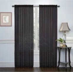 Kate Aurora Basic 2 Pack Sheer Voile Home Window Curtains -Home Furnishing Store GUEST 40f33598 7dce 4ec0 bdde 2bbc69581c99