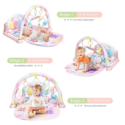 3 In 1 Baby And Toddler Learning Toys Fitness Music And Lights Fun Piano Activity Center Pink 8 3 In 1 Baby And Toddler Learning Toys Fitness Music And Lights Fun Piano Activity Center Pink - Image 8