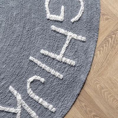 NuLOOM Kids Washable Round Alphabet Rug 4 NuLOOM Kids Washable Round Alphabet Rug - Image 4