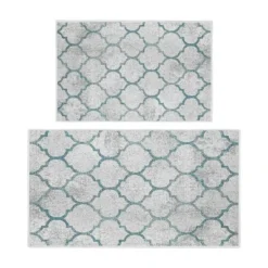 Sussexhome Non Skid Washable Kitchen Runner Rugs Set Of 2 - Multipurpose Low Pile Area Rugs For Laundry Room, Entryway, Bathroom - Set Of 44 X 24 And 31.5 X 20 Inches Floor Mats -Home Furnishing Store GUEST 4435f542 34a7 42d7 bf21 be64f15671b4
