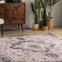 NuLOOM Sasha Machine Washable Medallion Area Rug -Home Furnishing Store GUEST 45108d0d 51f1 4c7c a42b 9275a992561b