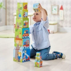 HABA Fire Brigade Sturdy Cardboard Nesting & Stacking Cubes -Home Furnishing Store GUEST 45c36e6d d85c 4e6a b496 a5b66ddf6f41