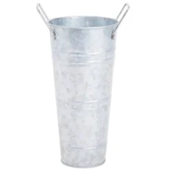 Farmlyn Creek 4-Pack 10-Inch Galvanized Flower Buckets With Handles, Metal Floral Vases For Fresh Flowers And Dried Floral Table Arrangements -Home Furnishing Store GUEST 4723a7ae 489d 44a2 b53a 666f48d1fdb8