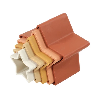 Hudson Baby Infant And Toddler Silicone Toy Stacking Cups, Star, One Size 1 Hudson Baby Infant And Toddler Silicone Toy Stacking Cups, Star, One Size