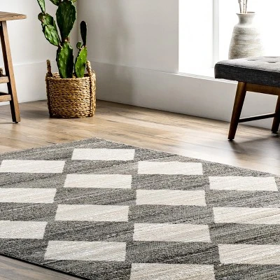 NuLOOM Gianna Contemporary Geometric Checker Tile Area Rug 8 NuLOOM Gianna Contemporary Geometric Checker Tile Area Rug - Image 8