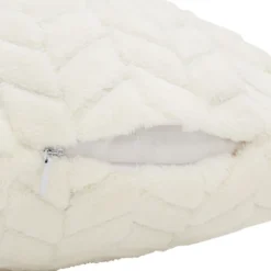 Farmlyn Creek 2 Pack Decorative Zipped Beige Faux Fur Throw Pillow Covers For Couch Sofa, 20x20 In -Home Furnishing Store GUEST 4a5dc44a 06c7 4f86 88e5 8c1351551ae2