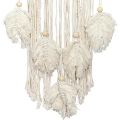 Okuna Outpost Large Macrame Dream Catcher, Bohemian Style Home Wall Decor (White, 46 X 11.8 In) -Home Furnishing Store GUEST 4a895823 4b76 487d ad0b edb1b2936ff8