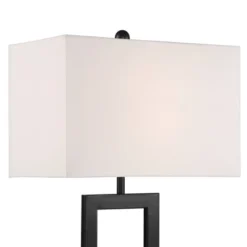 360 Lighting Modern Table Lamp With USB And AC Power Outlet 30" Tall Black Metal White Rectangle Shade For Living Room Bedroom House 12 360 Lighting Modern Table Lamp With USB And AC Power Outlet 30" Tall Black Metal White Rectangle Shade For Living Room Bedroom House -Home Furnishing Store GUEST 4ac5263b de64 4d37 8a48 d83100e65f03