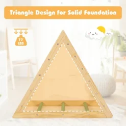 Costway Climbing Triangle Ladder, Wooden Triangle Climber, Educational Triangle Climber -Home Furnishing Store GUEST 4b21d1f9 dd1f 47ba 8092 feaca9c499e0