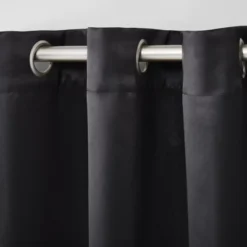 Estate View Seville Solid Room Darkening Grommet Top Curtain Panel Pair, 38"x84", Black 7 Estate View Seville Solid Room Darkening Grommet Top Curtain Panel Pair, 38"x84", Black -Home Furnishing Store GUEST 4b2595f8 e7d2 4fa7 b2e1 d573985384db