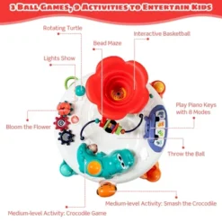 Costway Baby Toys Age 12+ Months Music Activity Table Toddler Learn Table W/ Light & Songs -Home Furnishing Store GUEST 4b379d3d fafa 413a b520 1c58805397d2